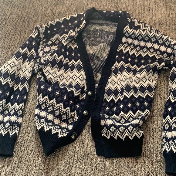 Ash creek XL blue and grey cardigan sweater - Picture 1 of 2